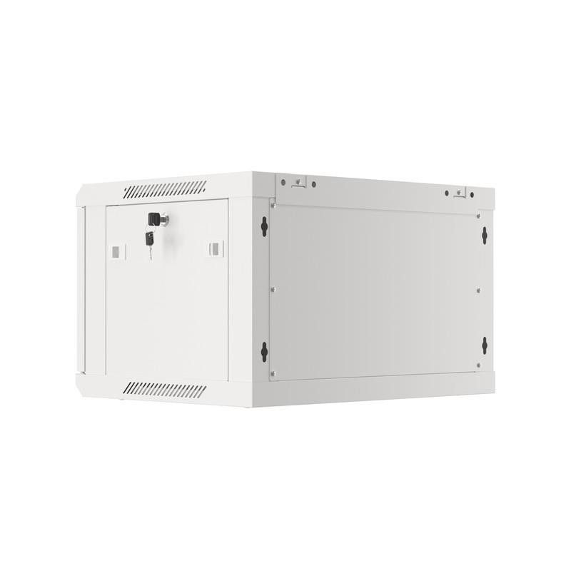 Szafa instalacyjna Rack wisząca 19" 6U 600x450 szara drzwi m… | PartsPC.pl