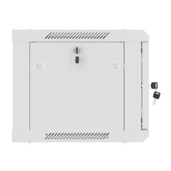 Szafa instalacyjna Rack wisząca 19" 6U 600x450 szara drzwi m… | PartsPC.pl