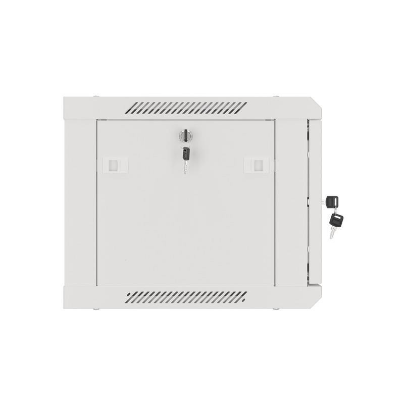 Szafa instalacyjna Rack wisząca 19" 6U 600x450 szara drzwi m… | PartsPC.pl