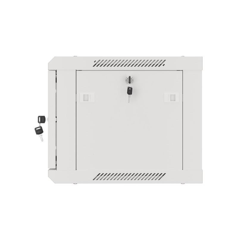 Szafa instalacyjna Rack wisząca 19" 6U 600x450 szara drzwi m… | PartsPC.pl