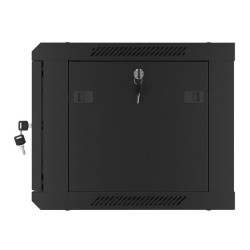 Szafa instalacyjna Rack wisząca 19" 6U 600x450 czarna drzwi … | PartsPC.pl