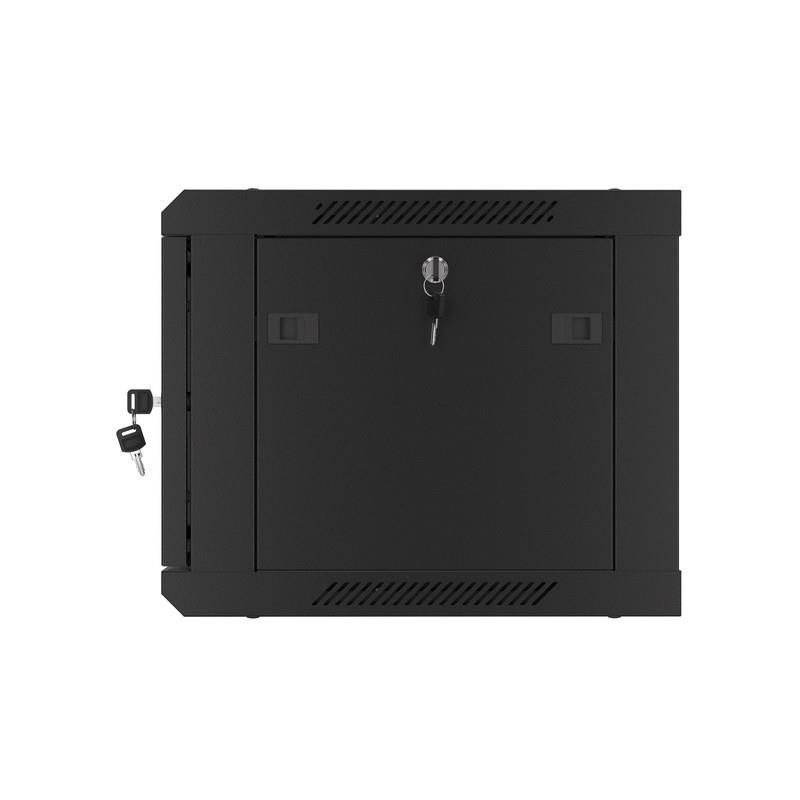 Szafa instalacyjna Rack wisząca 19" 6U 600x450 czarna drzwi … | PartsPC.pl