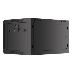 Szafa instalacyjna Rack wisząca 19" 6U 600x450 czarna drzwi … | PartsPC.pl