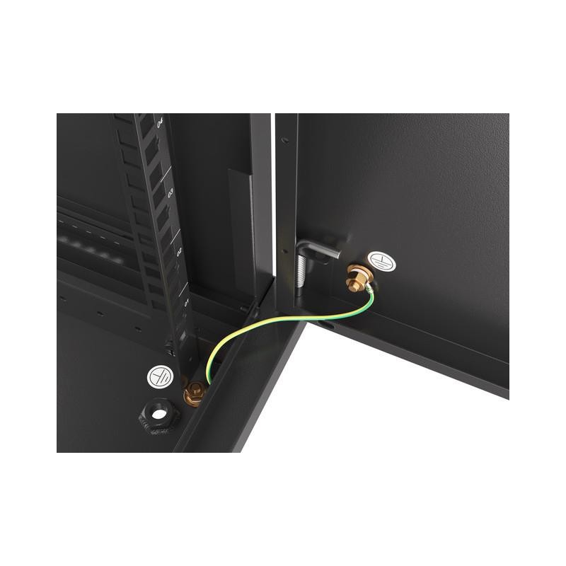 Szafa instalacyjna Rack wisząca 19" 6U 600x450 czarna drzwi … | PartsPC.pl