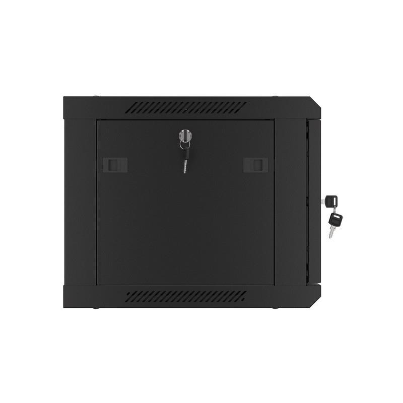 Szafa instalacyjna Rack wisząca 19" 6U 600x450 czarna drzwi … | PartsPC.pl