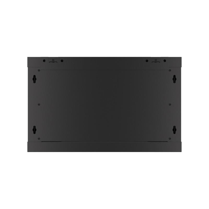 Szafa instalacyjna Rack wisząca 19" 6U 600x600 czarna drzwi metalowe