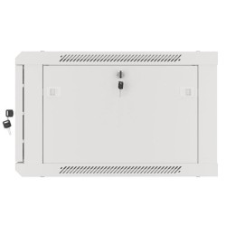 Szafa instalacyjna Rack wisząca 19" 6U 600x600 szara drzwi m… | PartsPC.pl