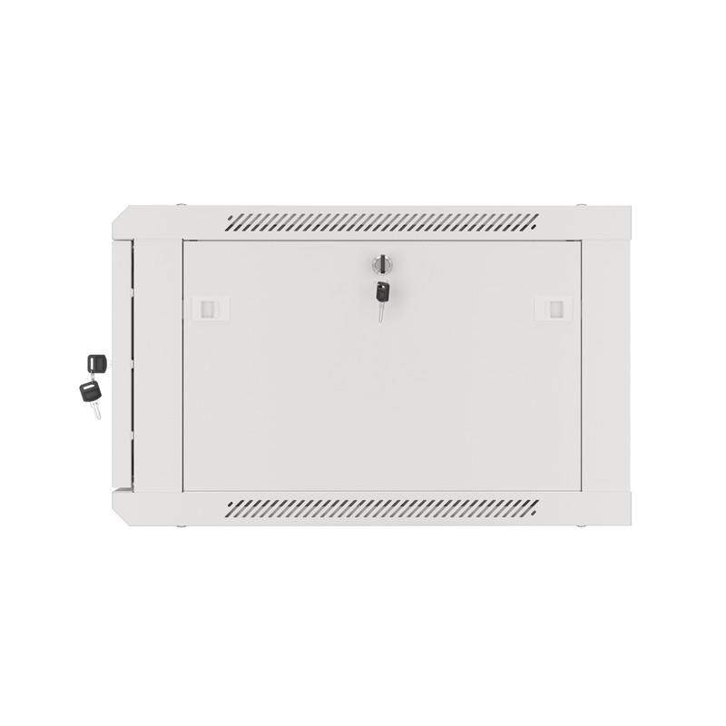 Szafa instalacyjna Rack wisząca 19" 6U 600x600 szara drzwi m… | PartsPC.pl