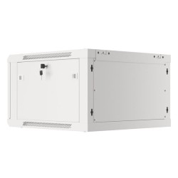 Szafa instalacyjna Rack wisząca 19" 6U 600x600 szara drzwi m… | PartsPC.pl
