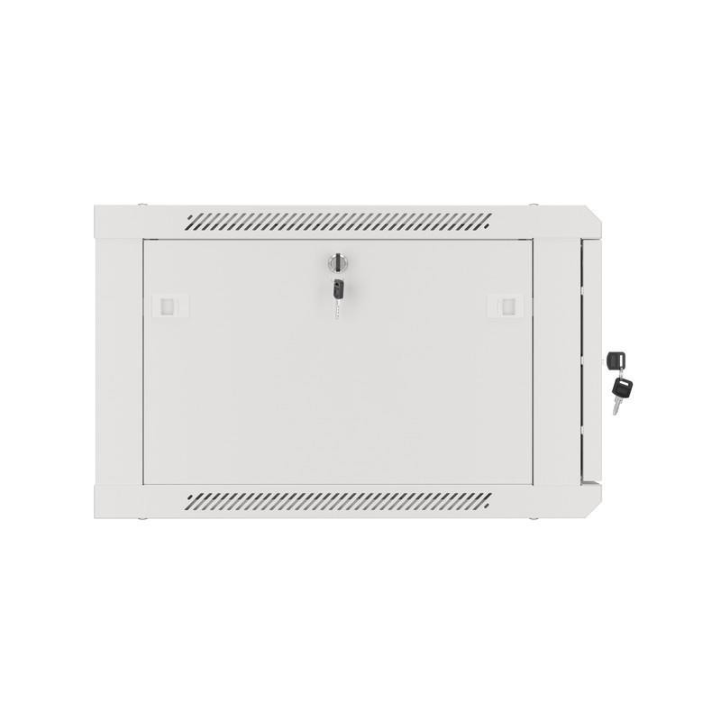 Szafa instalacyjna Rack wisząca 19" 6U 600x600 szara drzwi m… | PartsPC.pl