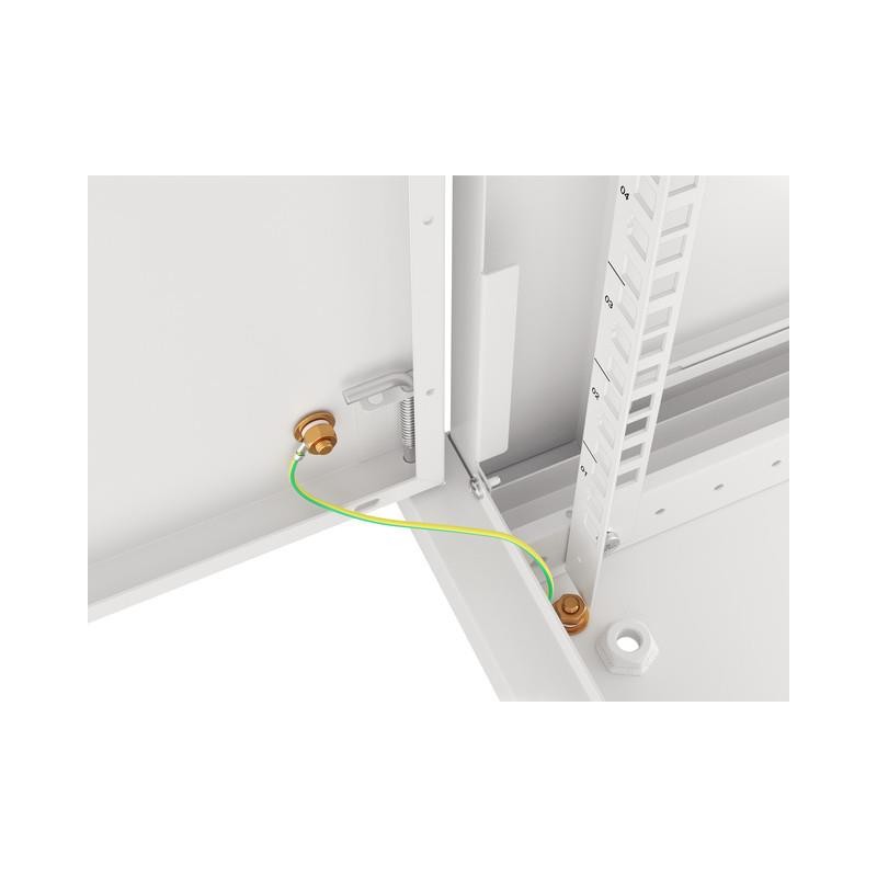 Szafa instalacyjna Rack wisząca 19" 6U 600x600 szara drzwi m… | PartsPC.pl
