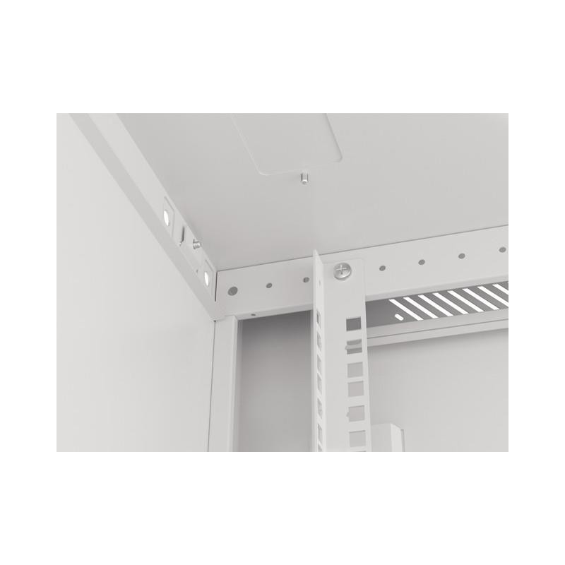 Szafa instalacyjna Rack wisząca 19" 6U 600x600 szara drzwi m… | PartsPC.pl