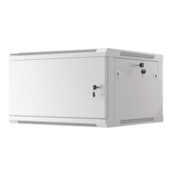 Szafa instalacyjna Rack wisząca 19" 6U 600x600 szara drzwi m… | PartsPC.pl