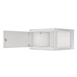 Szafa instalacyjna Rack wisząca 19" 6U 600x600 szara drzwi m… | PartsPC.pl