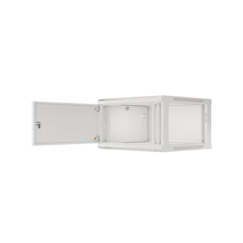 Szafa instalacyjna Rack wisząca 19" 6U 600x600 szara drzwi m… | PartsPC.pl