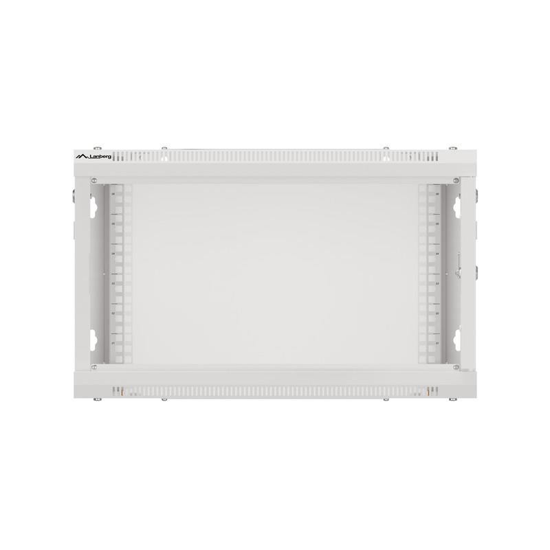 Szafa instalacyjna Rack wisząca 19" 6U 600x600 szara drzwi m… | PartsPC.pl