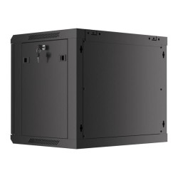 Szafa instalacyjna Rack wisząca 19" 9U 600x450 czarna drzwi … | PartsPC.pl