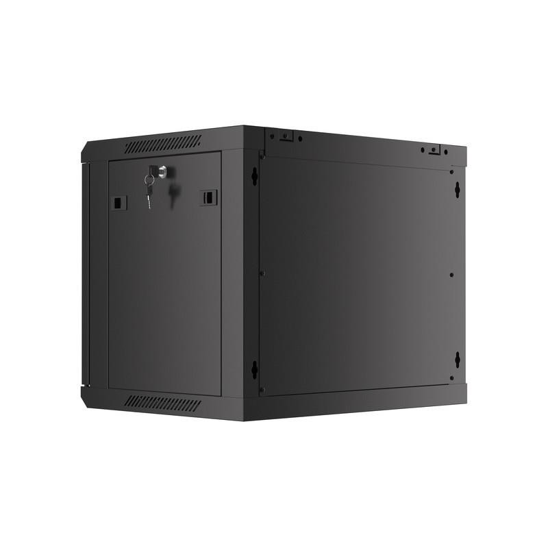 Szafa instalacyjna Rack wisząca 19" 9U 600x450 czarna drzwi … | PartsPC.pl
