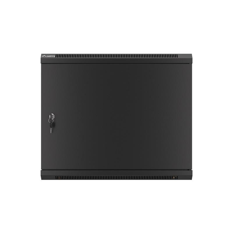 Szafa instalacyjna Rack wisząca 19" 9U 600x450 czarna drzwi … | PartsPC.pl
