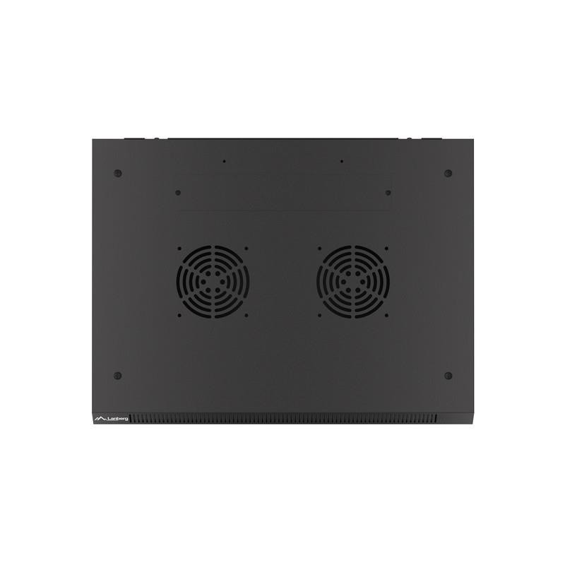 Szafa instalacyjna Rack wisząca 19" 9U 600x450 czarna drzwi … | PartsPC.pl