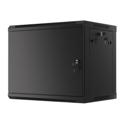 Szafa instalacyjna Rack wisząca 19" 9U 600x450 czarna drzwi … | PartsPC.pl