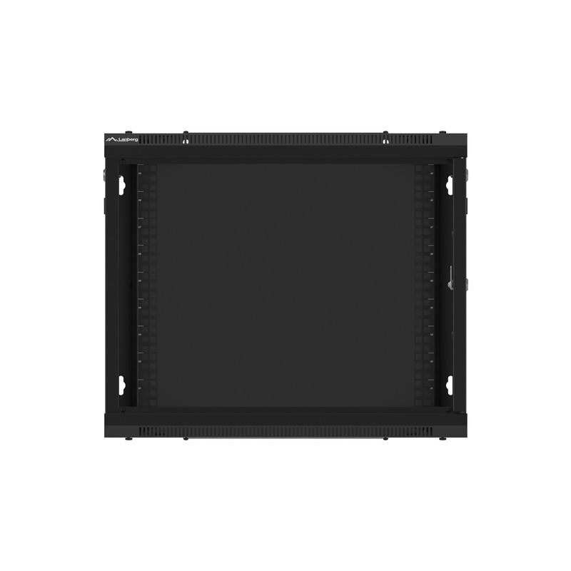 Szafa instalacyjna Rack wisząca 19" 9U 600x450 czarna drzwi … | PartsPC.pl