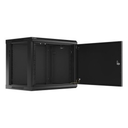 Szafa instalacyjna Rack wisząca 19" 9U 600x450 czarna drzwi … | PartsPC.pl