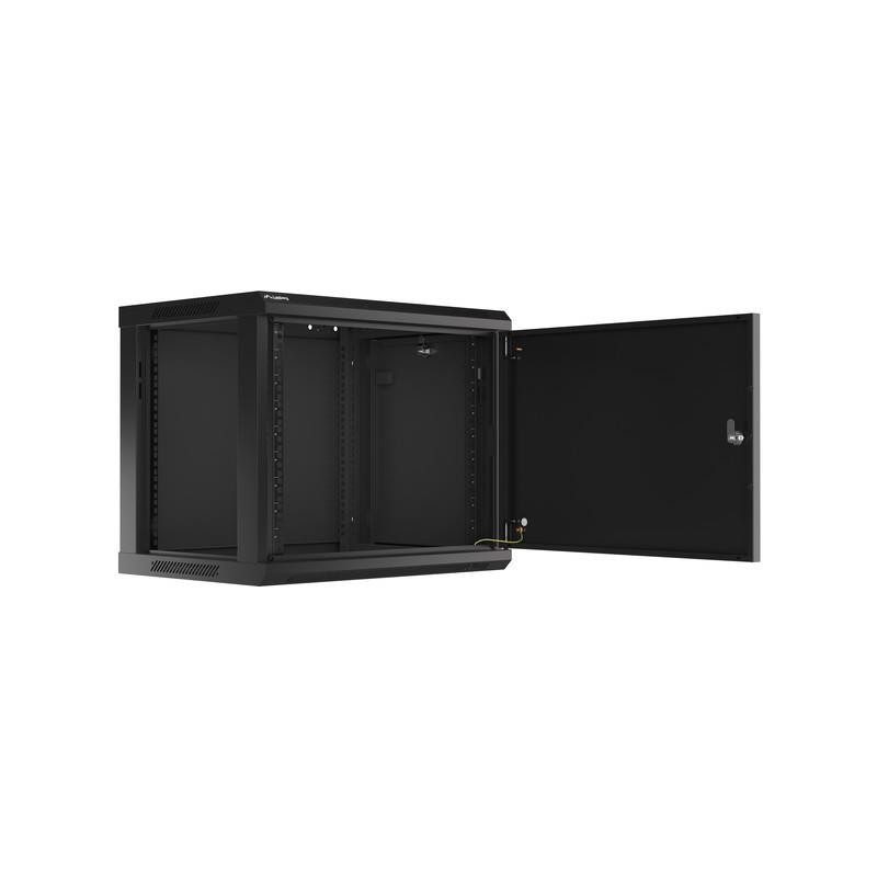 Szafa instalacyjna Rack wisząca 19" 9U 600x450 czarna drzwi … | PartsPC.pl