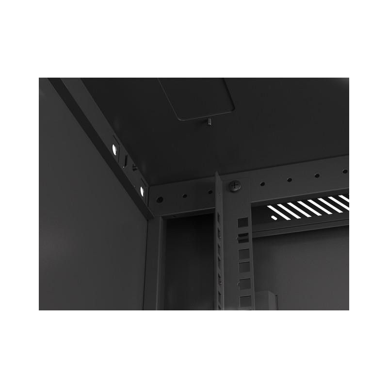Szafa instalacyjna Rack wisząca 19" 9U 600x450 czarna drzwi … | PartsPC.pl