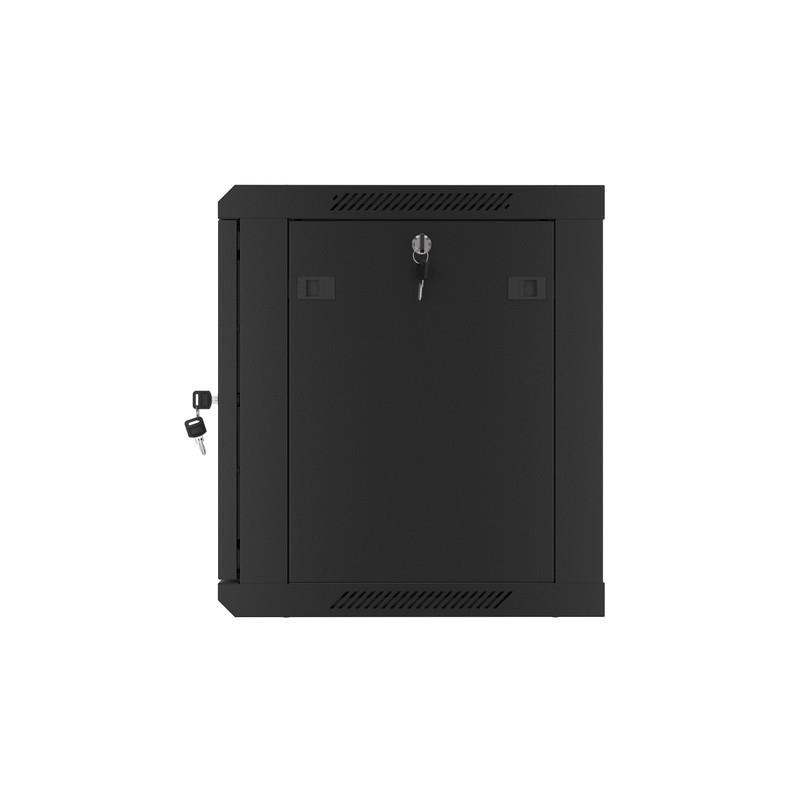 Szafa instalacyjna Rack wisząca 19" 9U 600x450 czarna drzwi … | PartsPC.pl