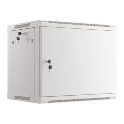 Szafa instalacyjna Rack wisząca 19" 9U 600x450 szara drzwi m… | PartsPC.pl