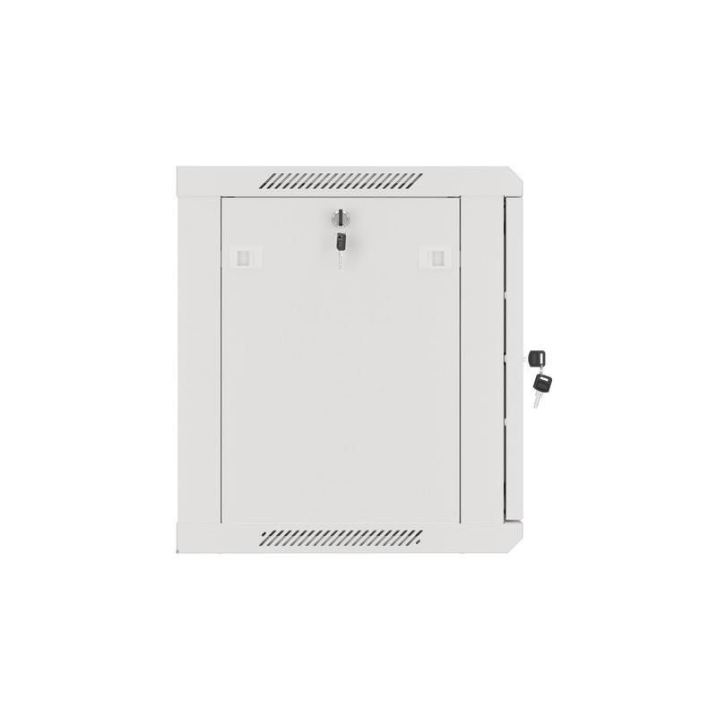 Szafa instalacyjna Rack wisząca 19" 9U 600x450 szara drzwi m… | PartsPC.pl