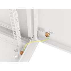 Szafa instalacyjna Rack wisząca 19" 9U 600x450 szara drzwi m… | PartsPC.pl