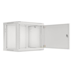 Szafa instalacyjna Rack wisząca 19" 9U 600x450 szara drzwi m… | PartsPC.pl