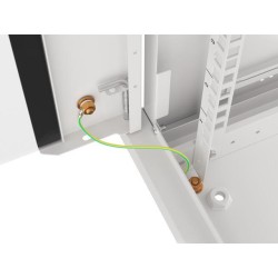 Szafa instalacyjna Rack wisząca 19" 9U 600x450 szara drzwi m… | PartsPC.pl