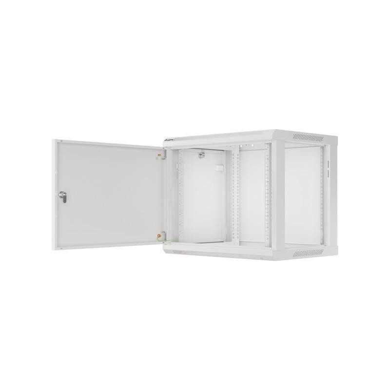 Szafa instalacyjna Rack wisząca 19" 9U 600x450 szara drzwi m… | PartsPC.pl