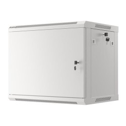Szafa instalacyjna Rack wisząca 19" 9U 600x450 szara drzwi m… | PartsPC.pl
