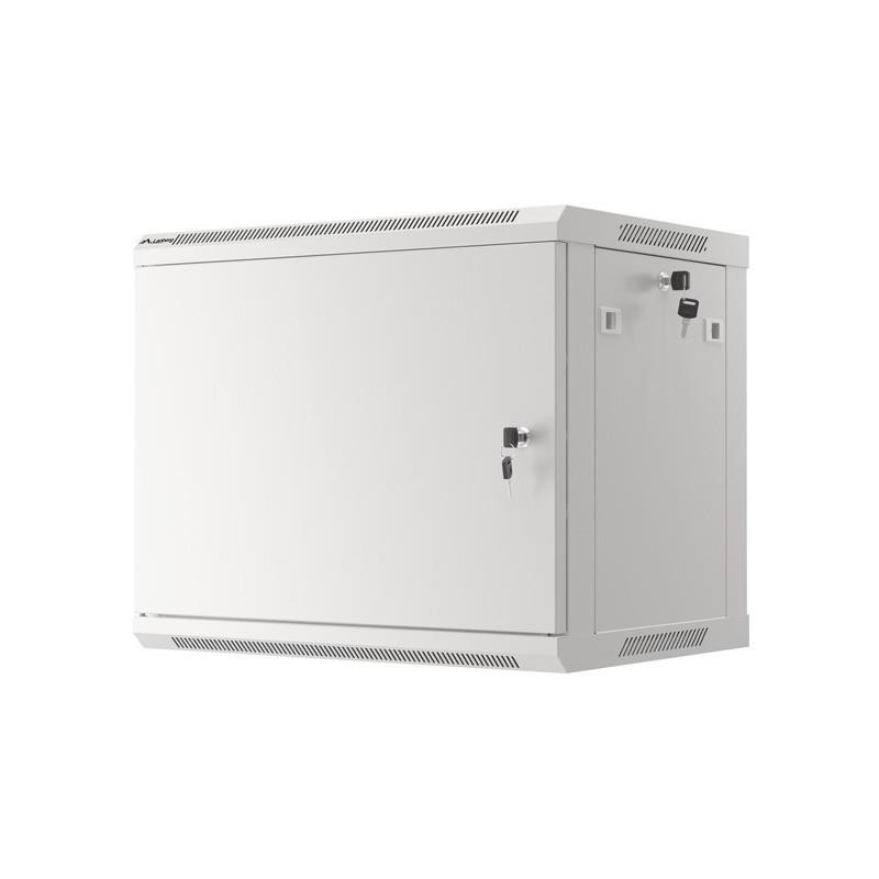 Szafa instalacyjna Rack wisząca 19" 9U 600x450 szara drzwi m… | PartsPC.pl