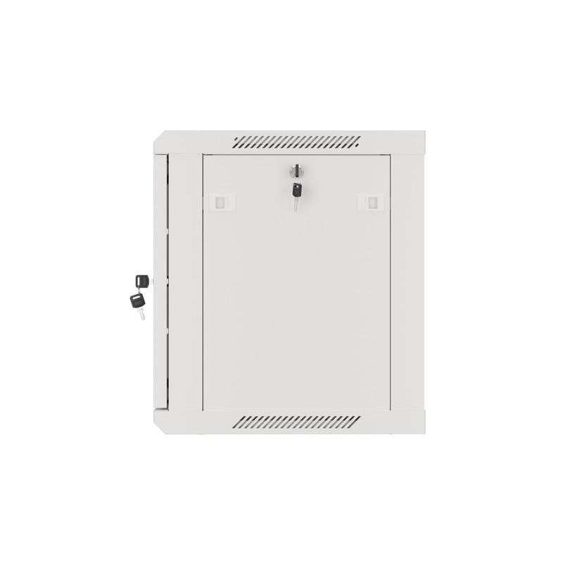 Szafa instalacyjna Rack wisząca 19" 9U 600x450 szara drzwi m… | PartsPC.pl