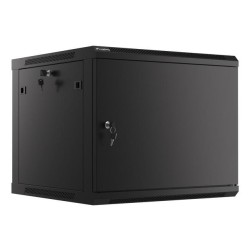 Szafa instalacyjna Rack wisząca 19" 9U 600x600 czarna drzwi … | PartsPC.pl