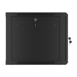 Szafa instalacyjna Rack wisząca 19" 9U 600x600 czarna drzwi … | PartsPC.pl