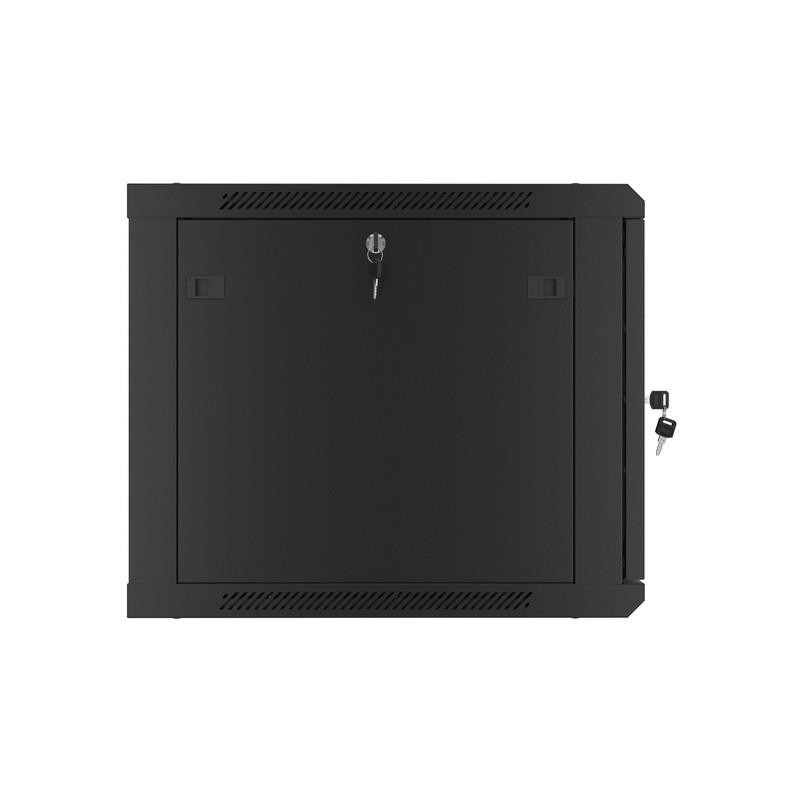 Szafa instalacyjna Rack wisząca 19" 9U 600x600 czarna drzwi … | PartsPC.pl