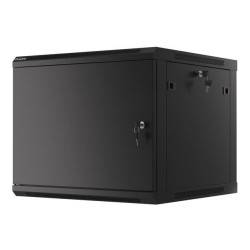 Szafa instalacyjna Rack wisząca 19" 9U 600x600 czarna drzwi … | PartsPC.pl