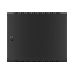 Szafa instalacyjna Rack wisząca 19" 9U 600x600 czarna drzwi … | PartsPC.pl