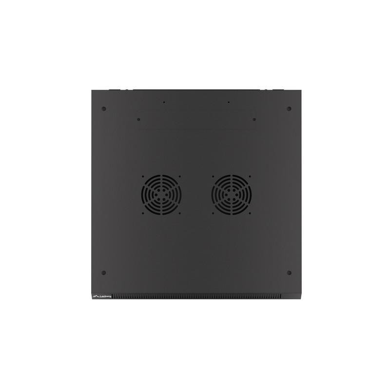 Szafa instalacyjna Rack wisząca 19" 9U 600x600 czarna drzwi … | PartsPC.pl