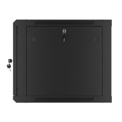 Szafa instalacyjna Rack wisząca 19" 9U 600x600 czarna drzwi … | PartsPC.pl