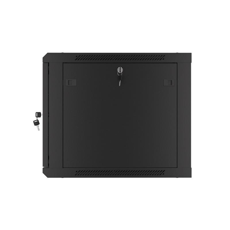 Szafa instalacyjna Rack wisząca 19" 9U 600x600 czarna drzwi … | PartsPC.pl