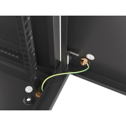 Szafa instalacyjna Rack wisząca 19" 9U 600x600 czarna drzwi … | PartsPC.pl