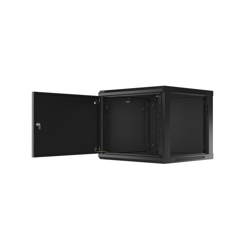Szafa instalacyjna Rack wisząca 19" 9U 600x600 czarna drzwi … | PartsPC.pl