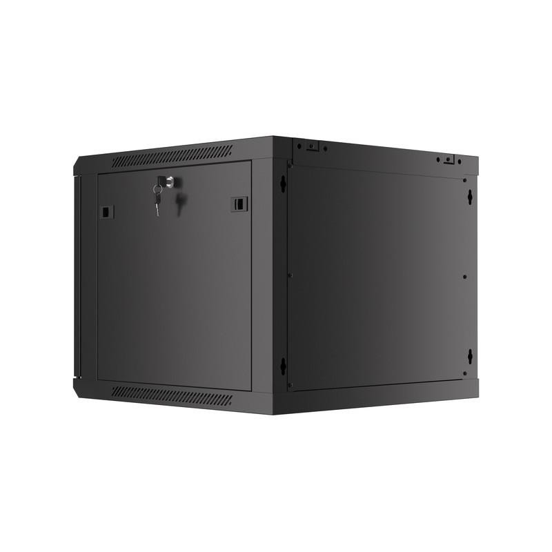 Szafa instalacyjna Rack wisząca 19" 9U 600x600 czarna drzwi … | PartsPC.pl